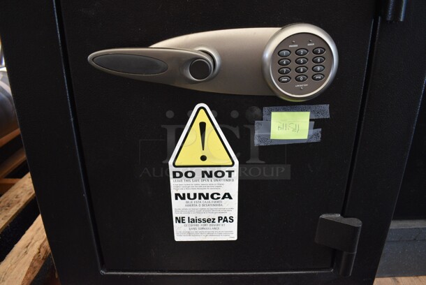 Sentry Black Metal Single Compartment Safe. Comes w/ Combination. 22x20x27.5 - Image 4 of 9