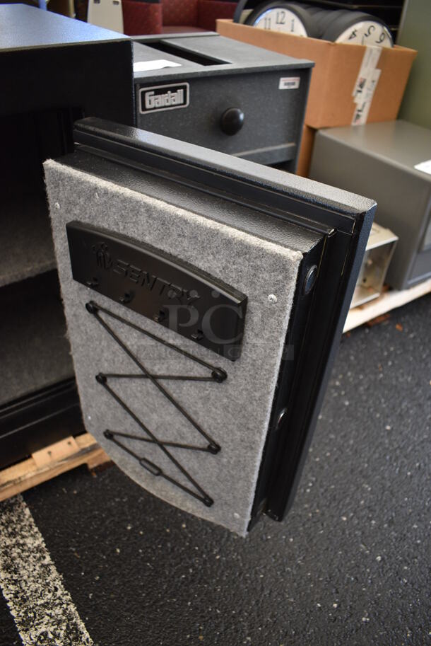 Sentry Black Metal Single Compartment Safe. Comes w/ Combination. 22x20x27.5 - Image 7 of 9