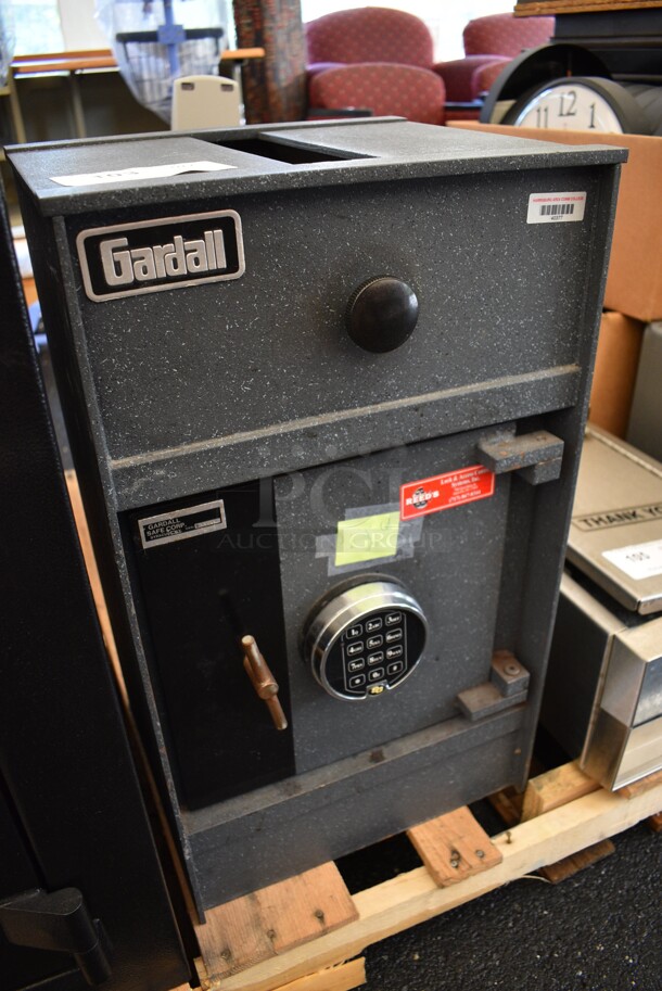 Gardall Gray Metal Single Compartment Drop Safe. Comes w/ Combination. 14.5x14x25 - Image 3 of 9