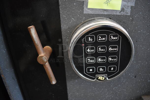 Gardall Gray Metal Single Compartment Drop Safe. Comes w/ Combination. 14.5x14x25 - Image 5 of 9