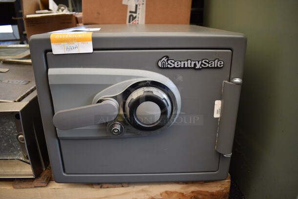 SentrySafe Gray Metal Single Compartment Safe. Does Not Come w/ Combination. 16.5x19x14.5 - Image 1 of 7