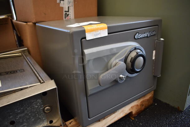 SentrySafe Gray Metal Single Compartment Safe. Does Not Come w/ Combination. 16.5x19x14.5 - Image 2 of 7