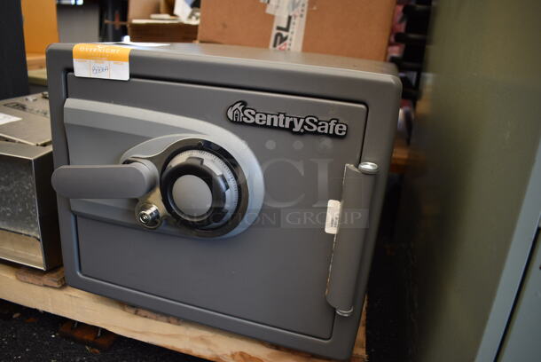 SentrySafe Gray Metal Single Compartment Safe. Does Not Come w/ Combination. 16.5x19x14.5 - Image 3 of 7