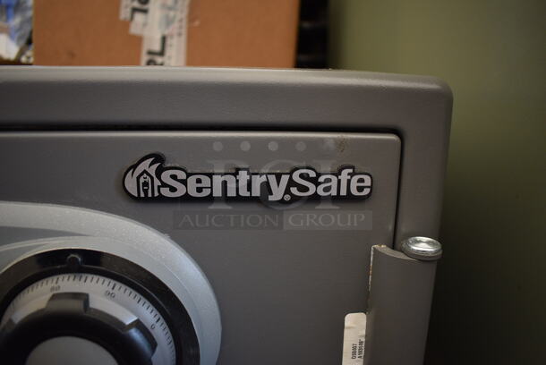 SentrySafe Gray Metal Single Compartment Safe. Does Not Come w/ Combination. 16.5x19x14.5 - Image 4 of 7