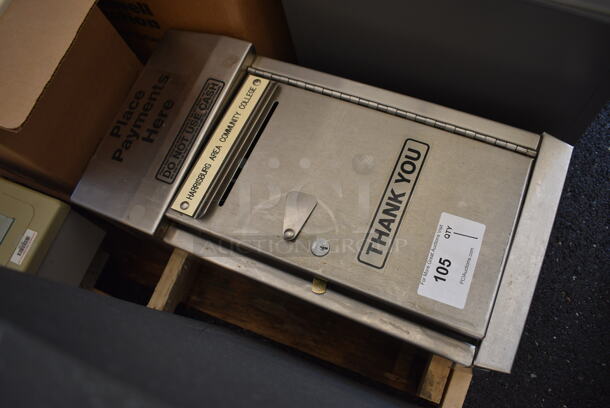 Metal Single Compartment Safe. Does Not Have Key. 11.5x9x24 - Image 2 of 6