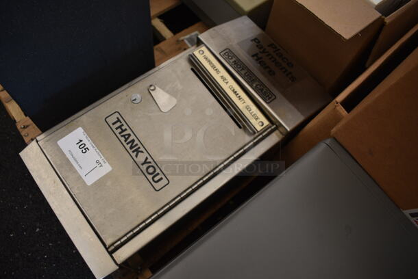Metal Single Compartment Safe. Does Not Have Key. 11.5x9x24 - Image 3 of 6