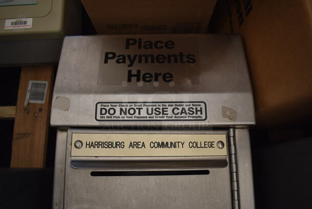 Metal Single Compartment Safe. Does Not Have Key. 11.5x9x24 - Image 4 of 6