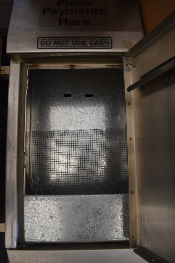 Metal Single Compartment Safe. Does Not Have Key. 11.5x9x24 - Image 5 of 6