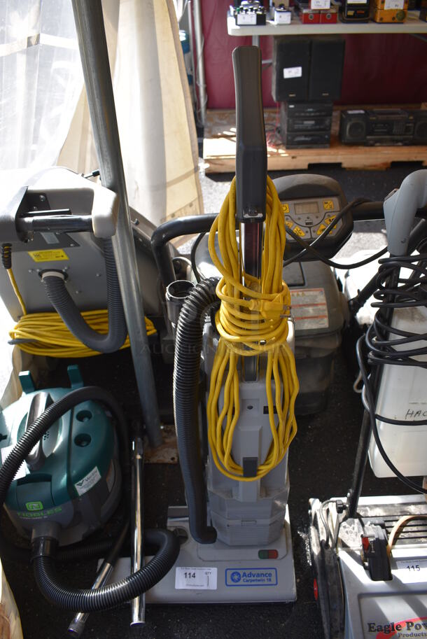 Nilfisk Advance Carpetwin 18 Commercial Vacuum Cleaner. 120 Volts, 1 Phase. 20x10x47 - Image 1 of 6