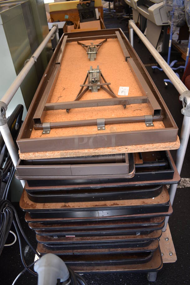 11 Various Folding Tables. Does Not Include Cart. Includes 72x24x29. 11 Times Your Bid! - Image 2 of 6