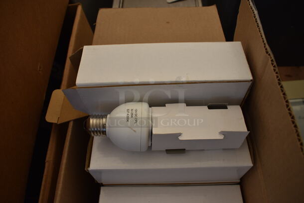 ALL ONE MONEY! Lot of 29 12 V DC CFL 3U 25W E27 4200K Lightbulbs. 2.25x2.25x7.25 - Image 5 of 5