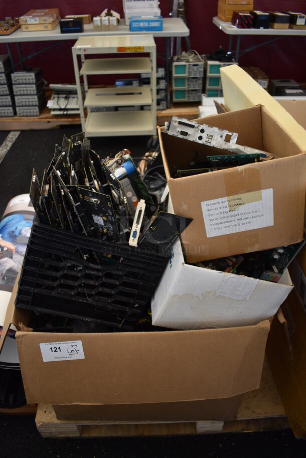 ALL ONE MONEY! Lot of Various Metal Components to Eletronics - Image 1 of 6