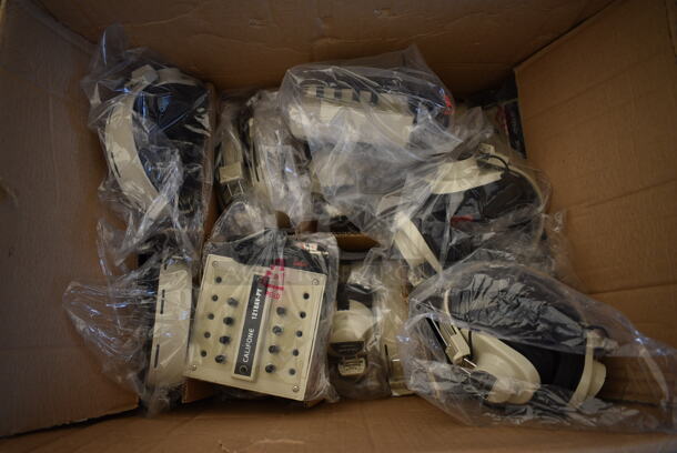 ALL ONE MONEY! Lot of 2 Boxes of Califone Headphones and Califone 1218AV-PY Jackboxes. - Image 2 of 7