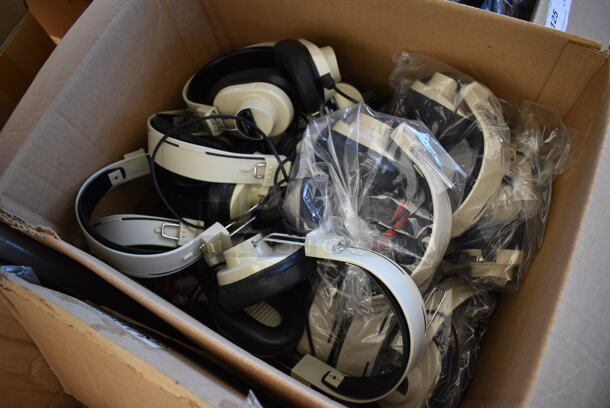 ALL ONE MONEY! Lot of 2 Boxes of Califone Headphones and Califone 1218AV-PY Jackboxes. - Image 7 of 7