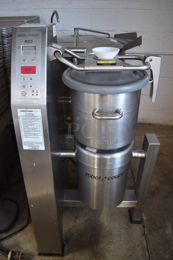 Robot Coupe R23 Metal Commercial Floor Style 23 Quart Vertical Cutter Mixer w/ Blade. 208-240 Volts, 3 Phase. 27x24x49 - Image 2 of 9