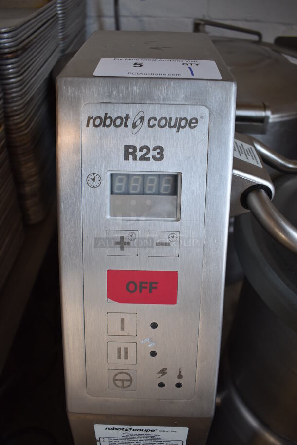 Robot Coupe R23 Metal Commercial Floor Style 23 Quart Vertical Cutter Mixer w/ Blade. 208-240 Volts, 3 Phase. 27x24x49 - Image 3 of 9