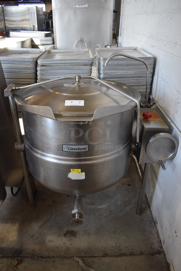 2013 Cleveland KDL-60-T Stainless Steel Commercial Floor Style 60 Gallon Steam Powered Steam Kettle. 44x37x51 - Image 2 of 8