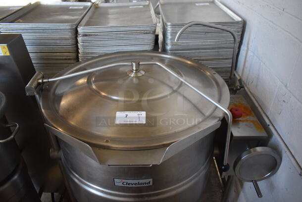 2013 Cleveland KDL-60-T Stainless Steel Commercial Floor Style 60 Gallon Steam Powered Steam Kettle. 44x37x51 - Image 3 of 8