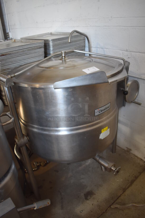 2013 Cleveland KDL-60-T Stainless Steel Commercial Floor Style 60 Gallon Steam Powered Steam Kettle. 44x37x51 - Image 6 of 8