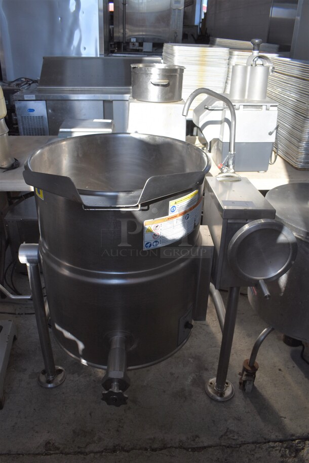 2016 Cleveland KEL-25-T Stainless Steel Commercial Floor Style 25 Gallon Steam Kettle. 208/220-240 Volts, 1/3 Phase. 35x31x46 - Image 1 of 7
