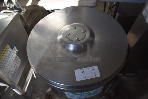 Delfield Stainless Steel Commercial Floor Style Electric Powered Lettuce Spinner Salad Spinner on Commercial Casters. 115 Volts, 1 Phase. 28x25x29. Tested and Working! - Image 4 of 9
