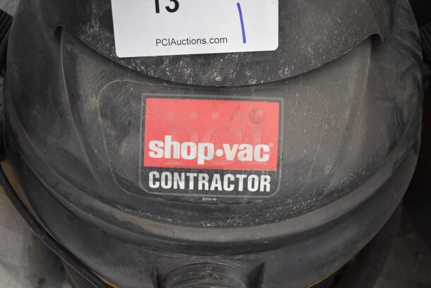 Shop Vac Orange and Black Poly Wet Dry Vacuum Cleaner. 20x28x25. Tested and Working! - Image 4 of 4