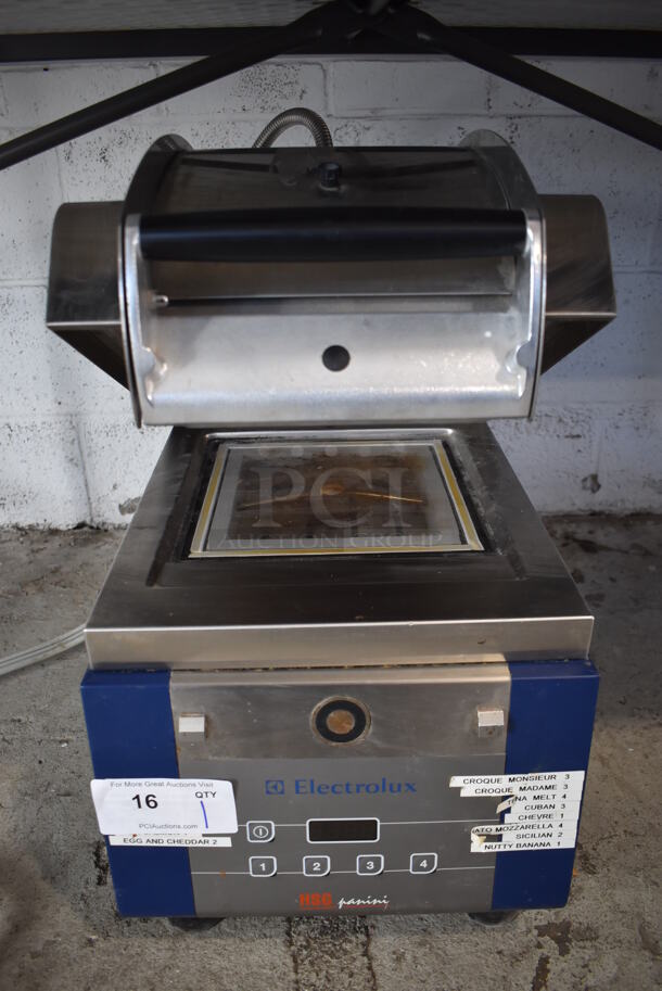2013 Electrolux HSPPUSAT Stainless Steel Commercial Countertop Electric Powered Panini Press. 208 Volts, 1 Phase. 14x20x23 - Image 2 of 8