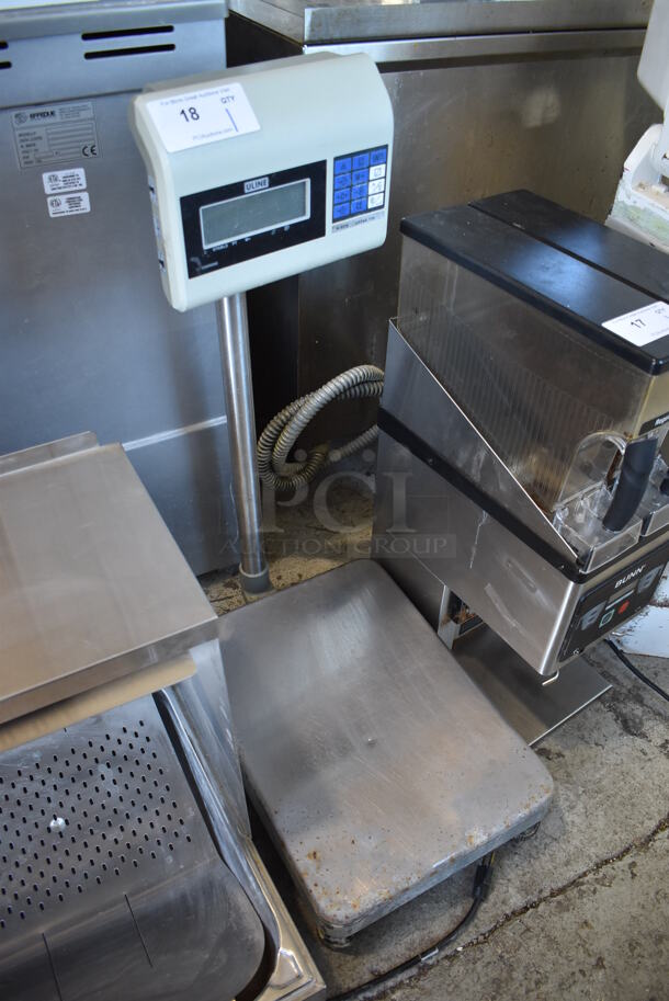 Uline H-670 Metal Commercial Floor Style Food Portioning Scale. 15x25x37. Cannot Test Due To Missing Power Cord - Image 2 of 5