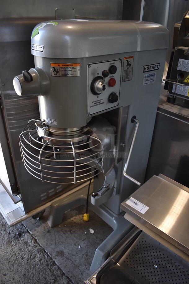 Hobart D330 Metal Commercial Floor Style 30 Quart Planetary Dough Mixer w/ Bowl Guard. 208 Volts, 1 Phase. 22x30x51 - Image 1 of 6