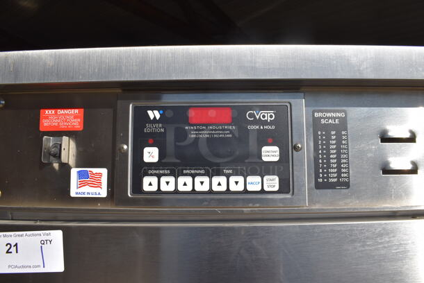 2013 Winston CVap CAC522GJ Silver Edition Stainless Steel Commercial Cook N Hold Cabinet on Commercial Casters. 208 Volts, 3 Phase. 28x39x75.5 - Image 4 of 7