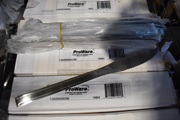 8 Boxes of 12 BRAND NEW! ProWare 15924 Stainless Steel Knives. 8