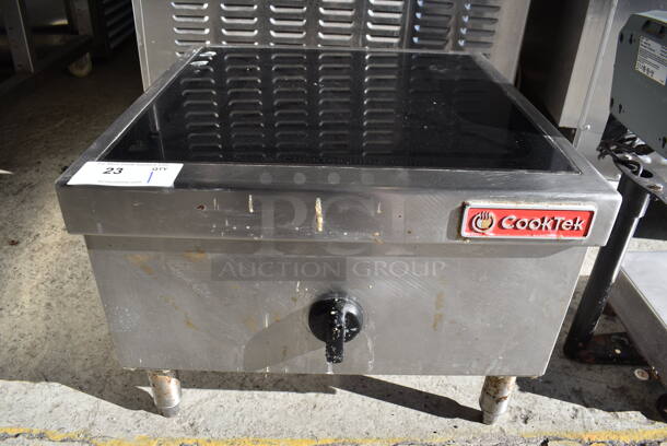 CookTek Stainless Steel Commercial Countertop Electric Powered Single Burner Range. 250 Volts. 22x23x17 - Image 1 of 7