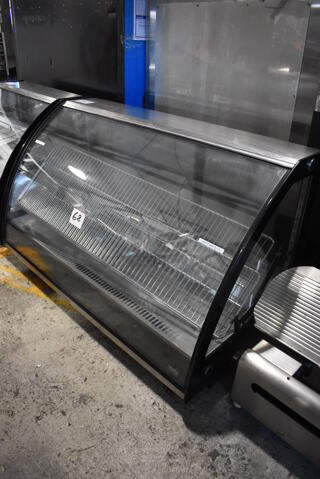 Marchia Stainless Steel Commercial Countertop Refrigerated Display Case Merchandiser. 48x25x27. Tested and Powers On But Temps at 45 Degrees