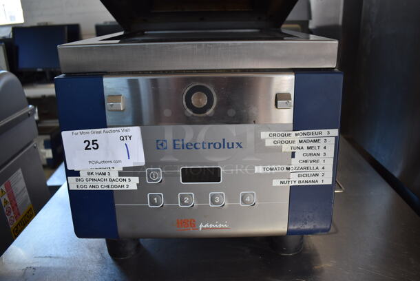 2013 Electrolux HSPPUSAT Stainless Steel Commercial Countertop Electric Powered Panini Press. 208 Volts, 1 Phase. 14x20x23 - Image 7 of 9