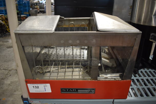 Star 35S Metal Commercial Countertop Hot Dog Steamer. 18x14x15. Tested and Working!