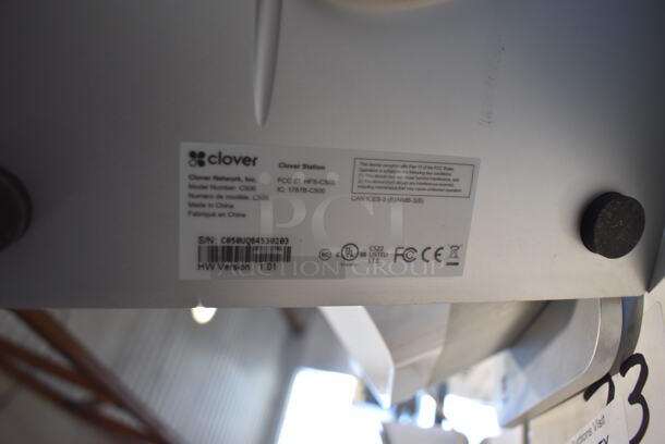 ALL ONE MONEY! Lot of Clover C500 14" POS Monitor, Clover P550 Metal Countertop Receipt Printer and Clover Metal Cash Drawer. - Image 5 of 6