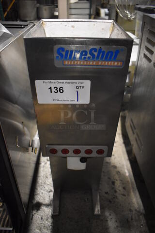 SureShot AC6.E Stainless Steel Commercial Countertop Sugar Dispenser. 120 Volts, 1 Phase. 7x11x23