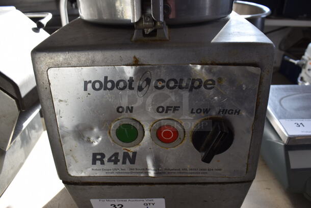 Robot Coupe R4N Metal Commercial Countertop Food Processor. 220 Volts, 3 Phase. 10x13x19 - Image 4 of 6