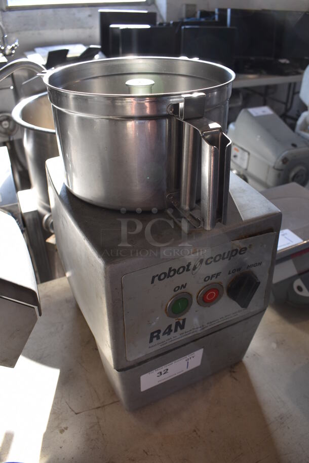 Robot Coupe R4N Metal Commercial Countertop Food Processor. 220 Volts, 3 Phase. 10x13x19 - Image 5 of 6