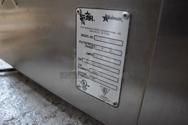Star Holman QCS-2-500 Stainless Steel Commercial Countertop Conveyor Oven. 120 Volts, 1 Phase. 14.5x25x16. Tested and Working! - Image 5 of 5