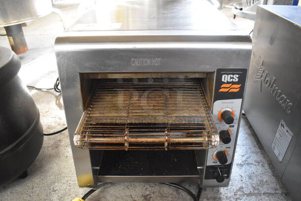 Star Holman QCS-2-500 Stainless Steel Commercial Countertop Conveyor Oven. 120 Volts, 1 Phase. 14.5x25x16. Tested and Working! - Image 1 of 6