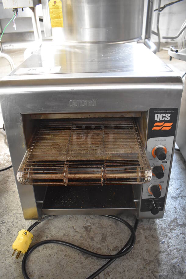 Star Holman QCS-2-500 Stainless Steel Commercial Countertop Conveyor Oven. 120 Volts, 1 Phase. 14.5x25x16. Tested and Working! - Image 2 of 6