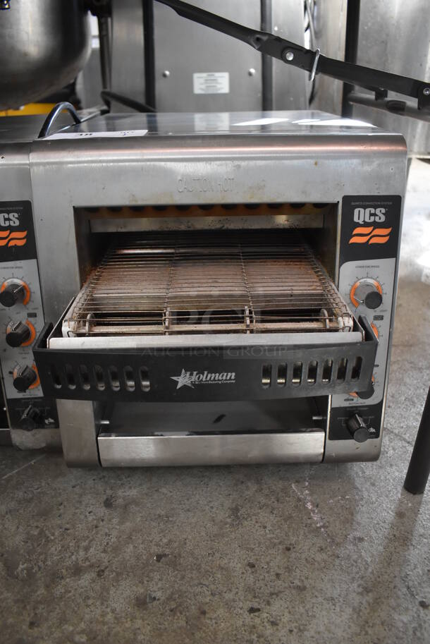 Star Holman QCS-2-500 Stainless Steel Commercial Countertop Conveyor Oven. 120 Volts, 1 Phase. 14.5x23x16. Tested and Working!