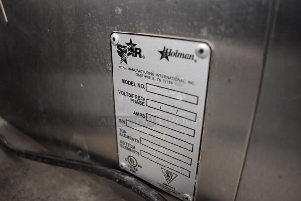 Star Holman QCS-2-500 Stainless Steel Commercial Countertop Conveyor Oven. 120 Volts, 1 Phase. 14.5x23x16. Tested and Working! - Image 5 of 5