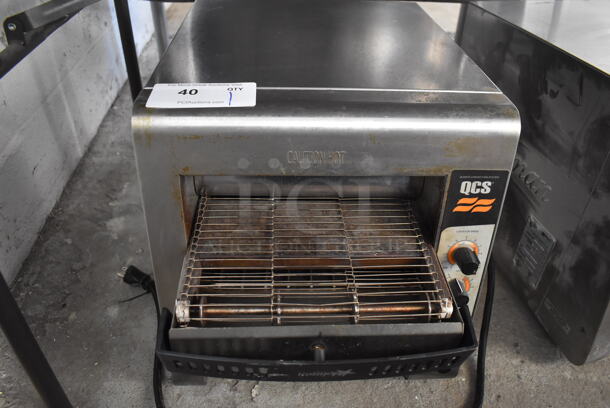 Star Holman QCS-2-600H Stainless Steel Commercial Countertop Conveyor Oven. 120 Volts, 1 Phase. 14.5x23x16. Cannot Test Due To Plug Style