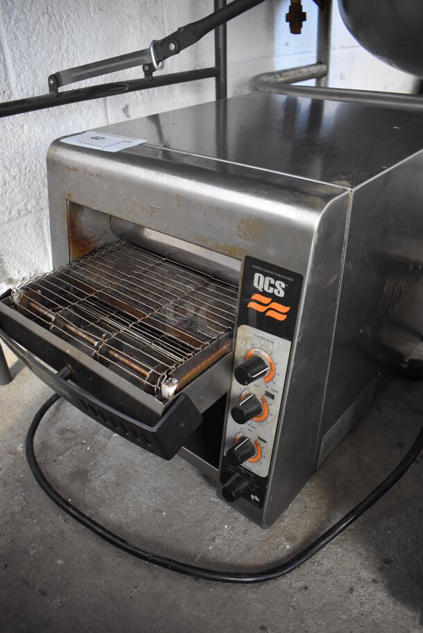Star Holman QCS-2-600H Stainless Steel Commercial Countertop Conveyor Oven. 120 Volts, 1 Phase. 14.5x23x16. Cannot Test Due To Plug Style - Image 2 of 4
