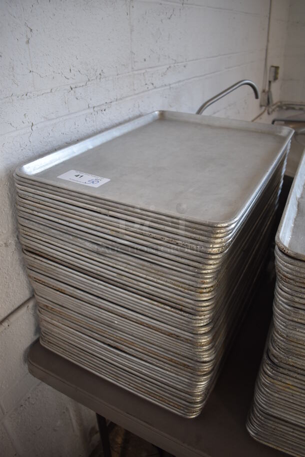 50 Metal Full Size Baking Pans. 18x26x1. 50 Times Your Bid! - Image 3 of 3