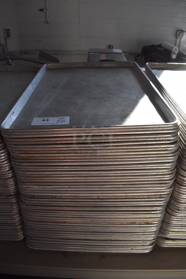 50 Metal Full Size Baking Pans. 18x26x1. 50 Times Your Bid! - Image 2 of 3