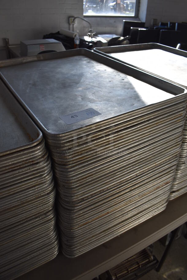 50 Metal Full Size Baking Pans. 18x26x1. 50 Times Your Bid! - Image 3 of 3