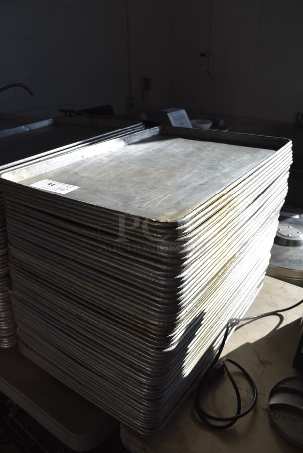 50 Metal Full Size Baking Pans. 18x26x1. 50 Times Your Bid! - Image 3 of 4